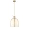 Z-Lite Pearson 1 Light Pendant, Rubbed Brass & White Opal 818-12RB - alternate 5